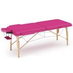 Massage table 2-zones pink
