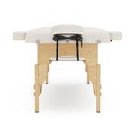 Massageliege Massagetisch 3 Zonen weiss Frontalansicht