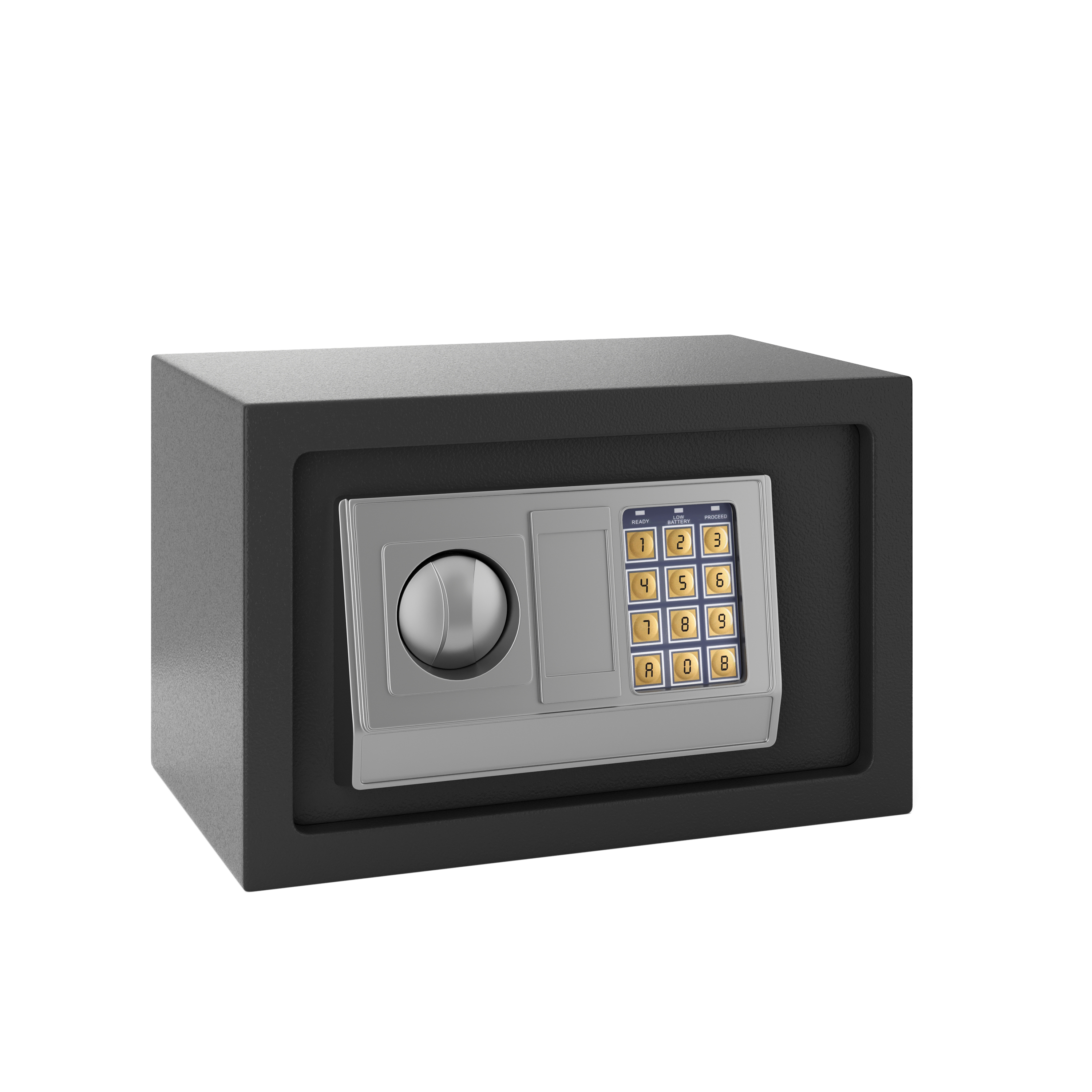 Kleintresor elektronisch 31 x 20 x 20 cm grau