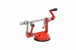Apfelschäler Apfelschneider rot schräge Ansicht leer