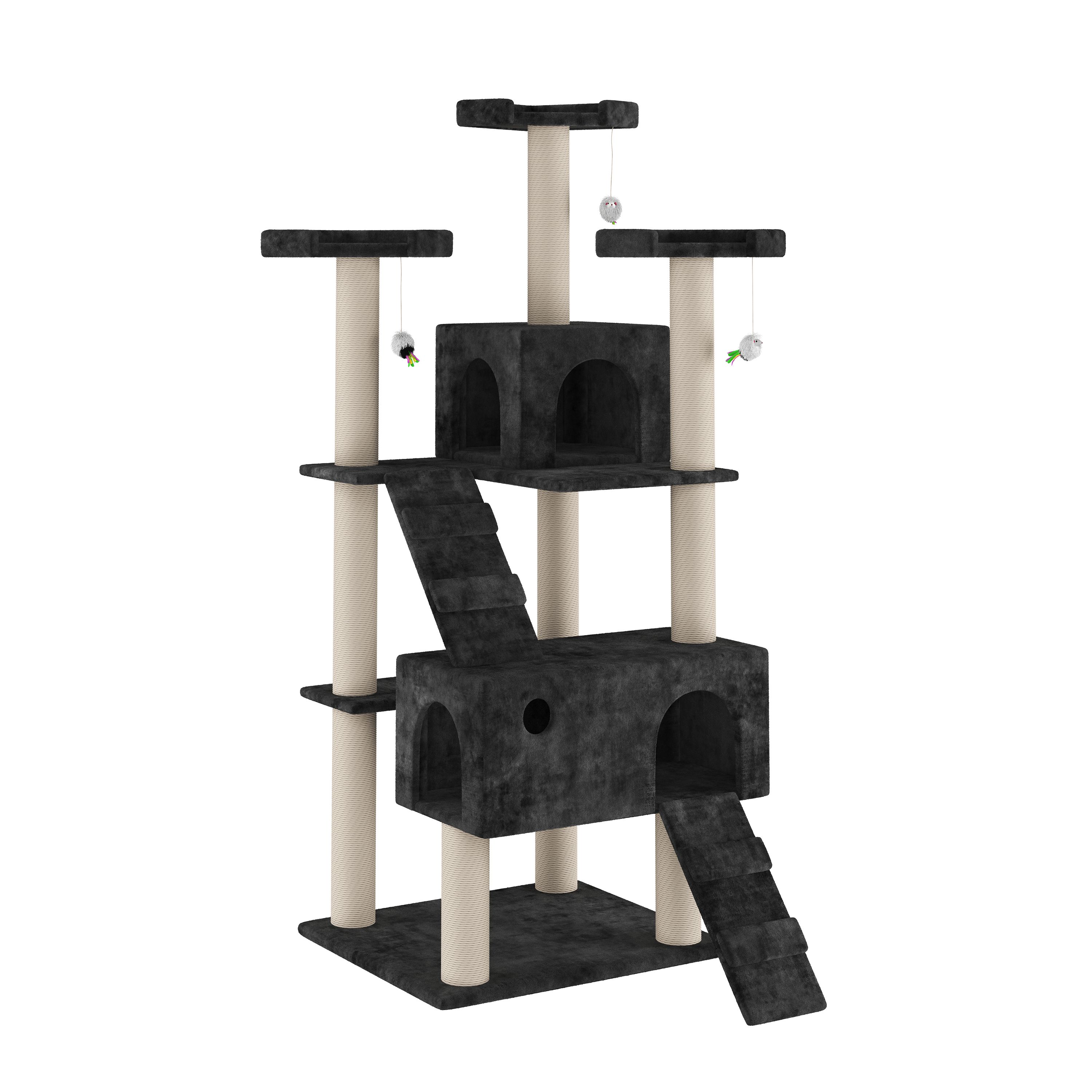 Katzenbaum MIRO 182 cm schwarz
