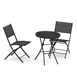 Gartenset DAYTONA anthrazit schräge Ansicht