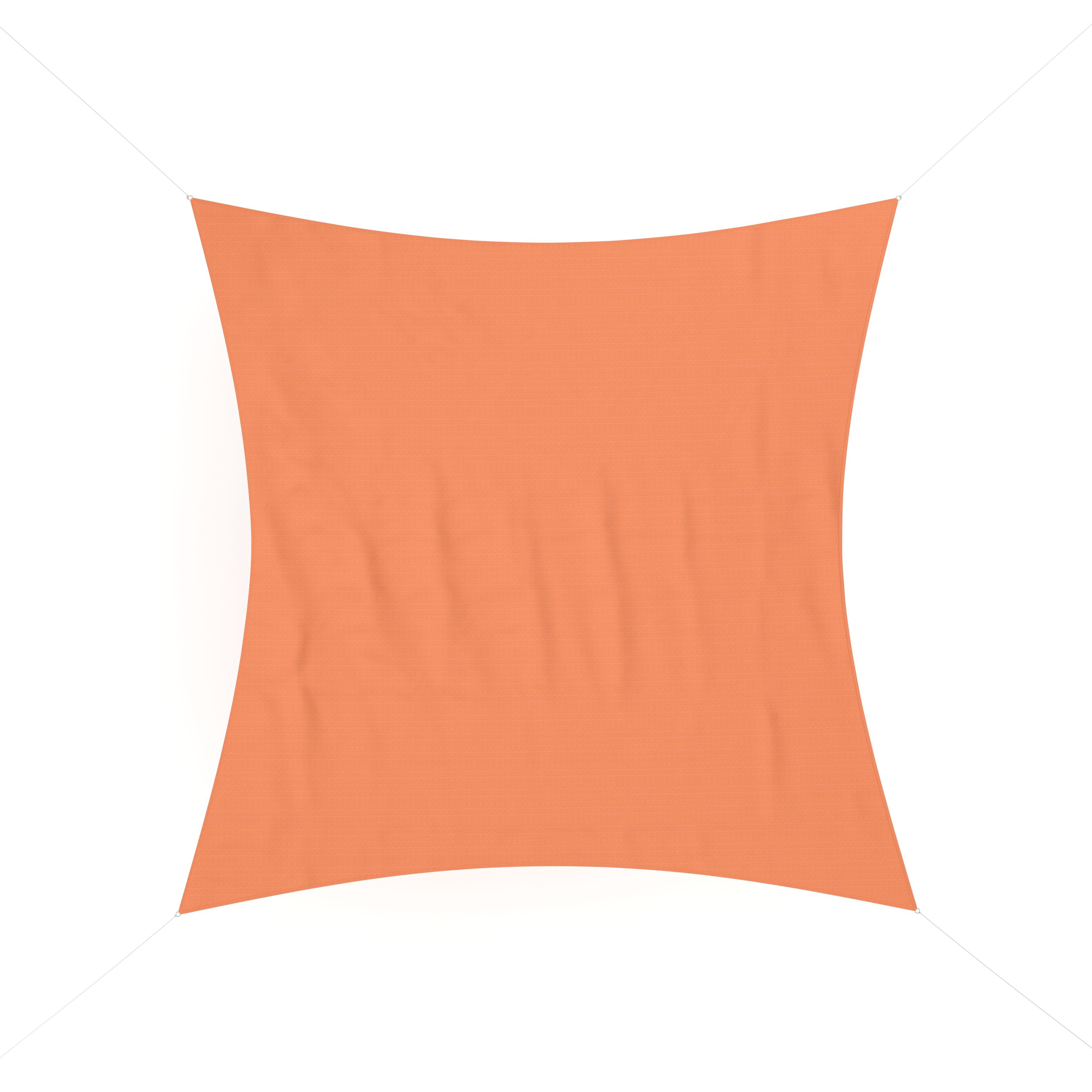 Sonnensegel Quadrat 3 x 3 m orange