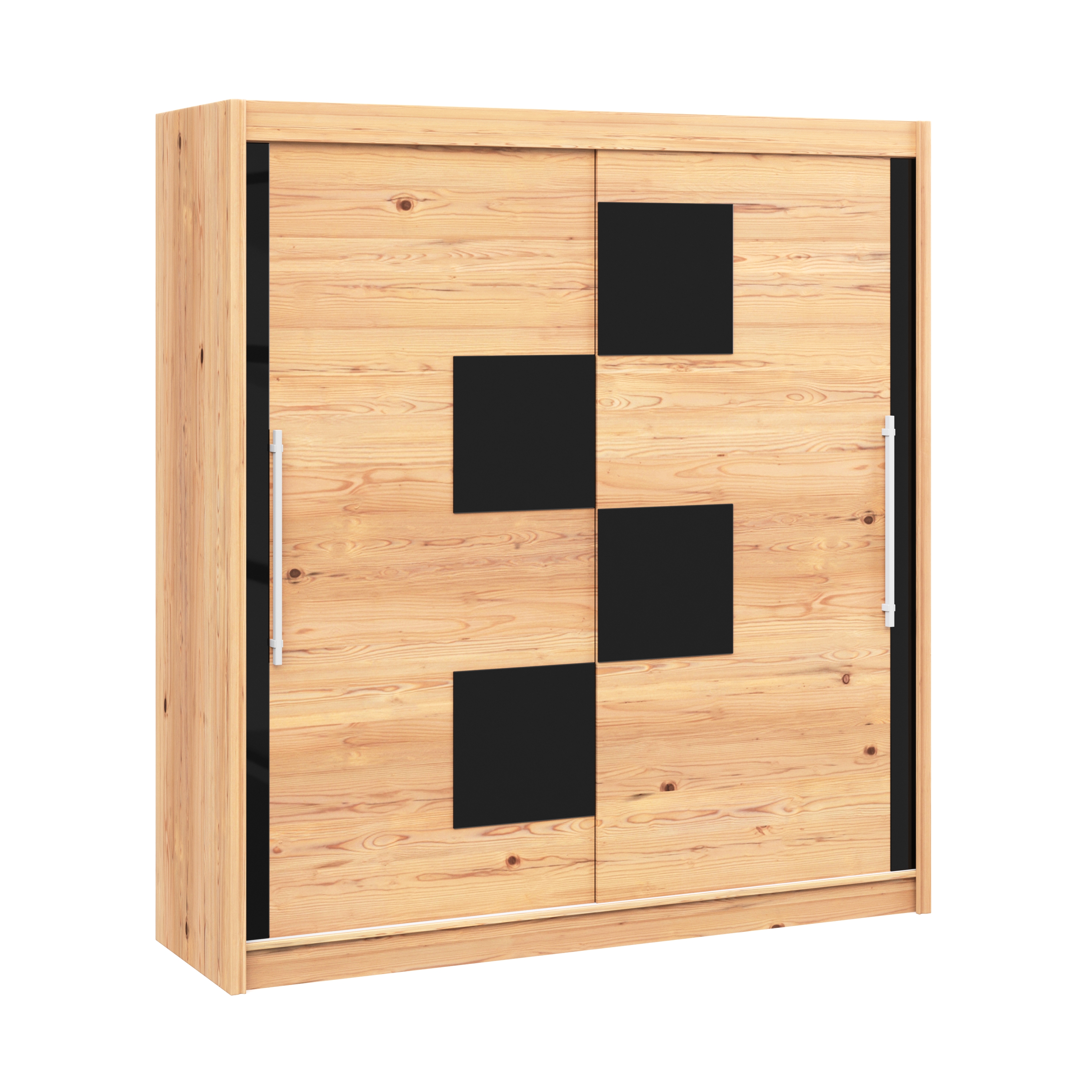 Kleiderschrank Schiebetüren Holz NOVE 200 cm