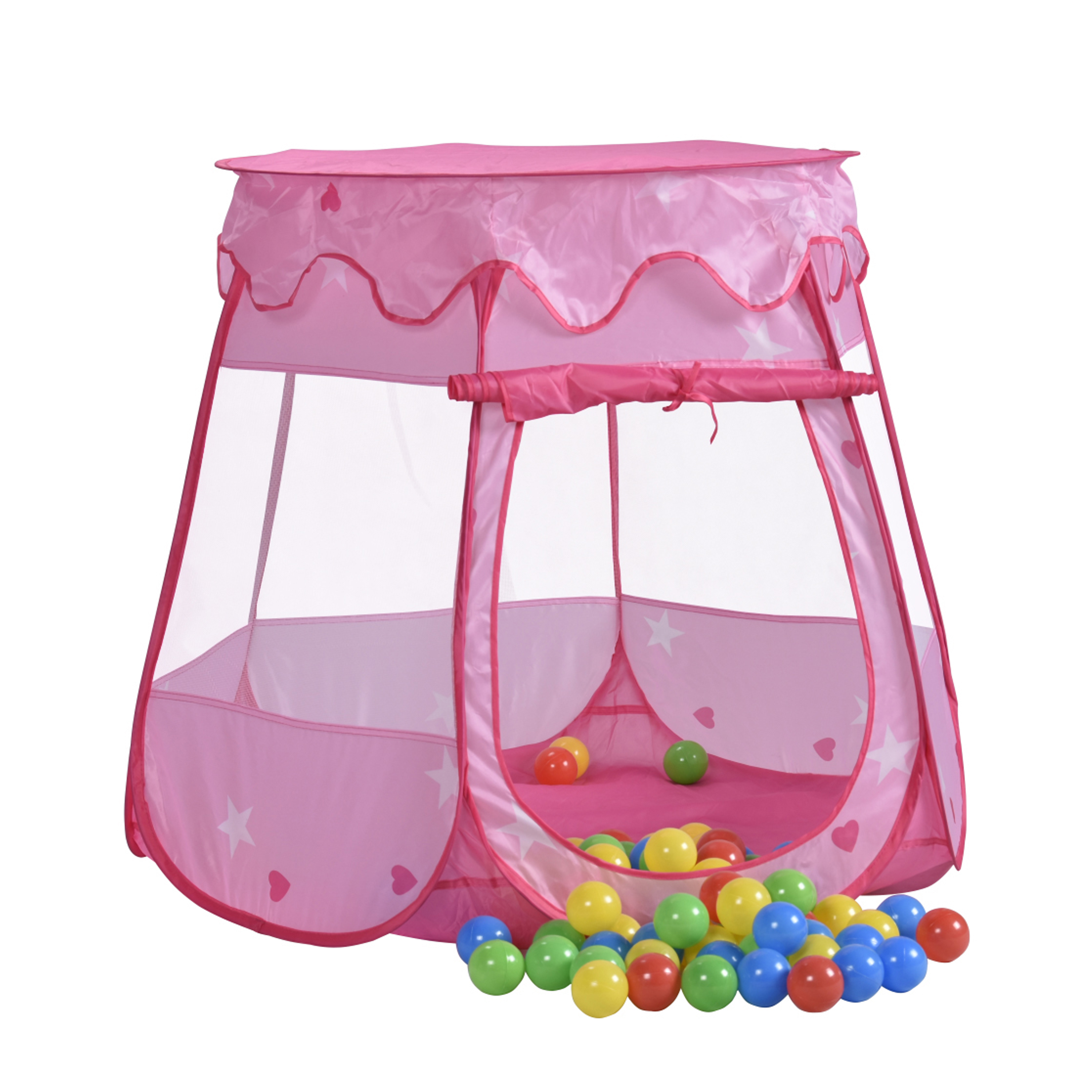 Spielzelt Bällebad pink