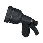 Flexi Gartenschlauch 30 m schwarz Sprühkopf von oben