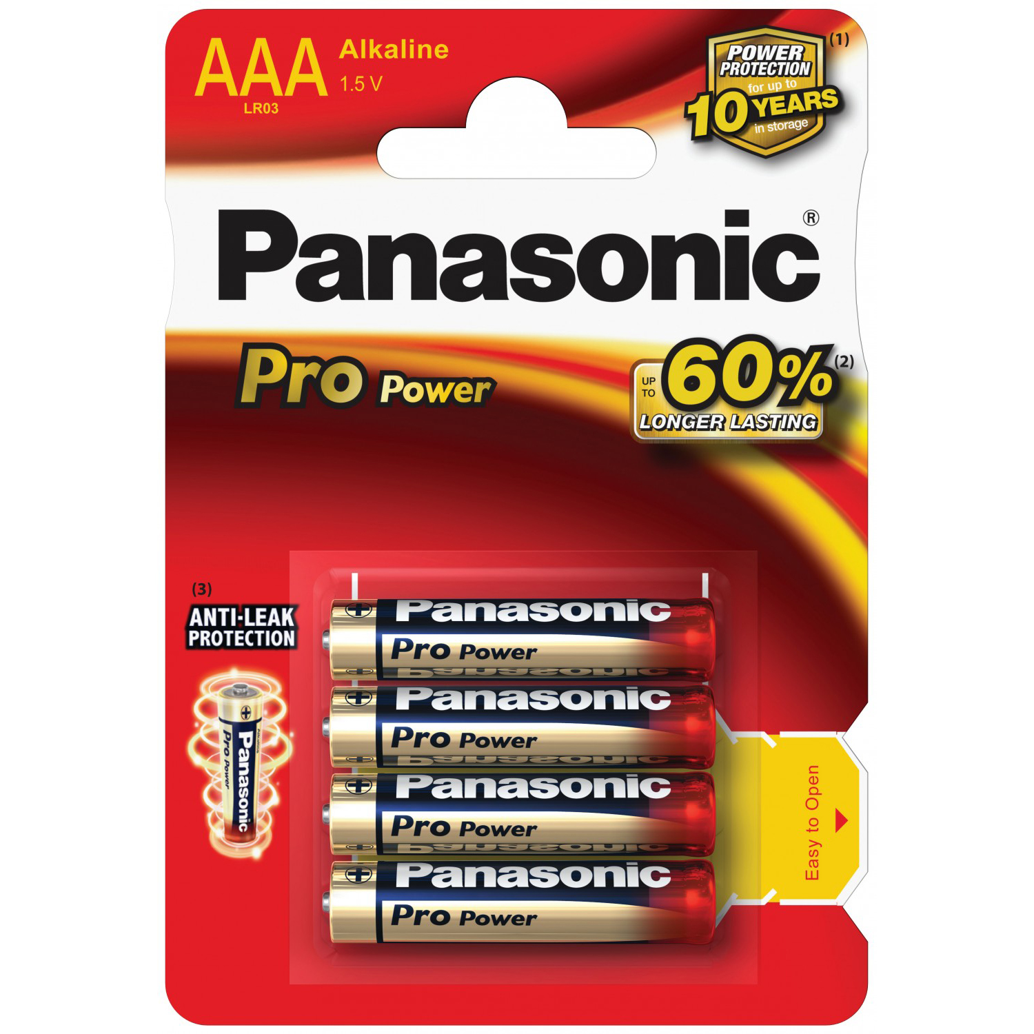 Batterie AAA Panasonic Pro Power Alkaline 4 Stk.