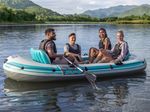 Paddel Set Aluminium schwarz mit Schlauchboot