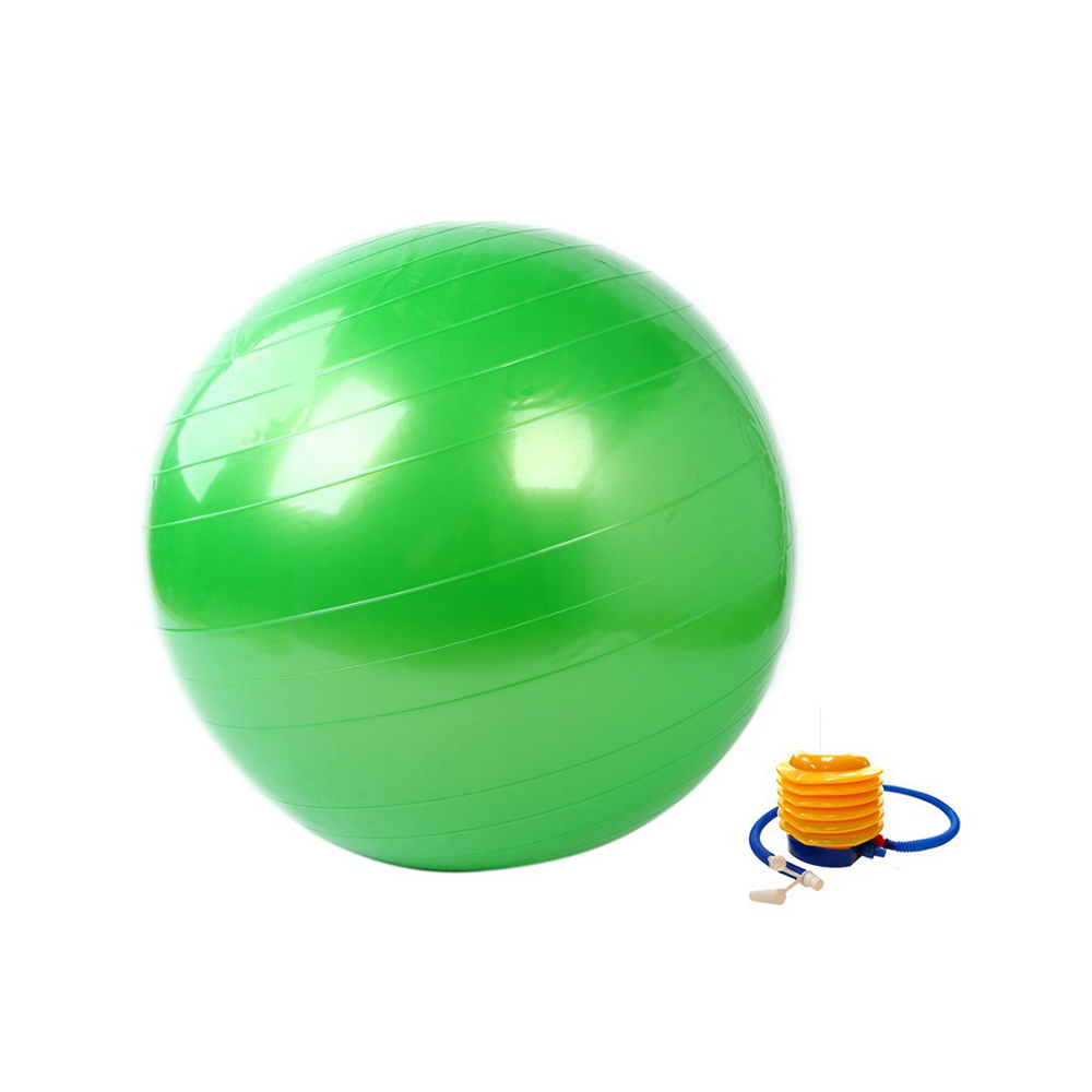 Gymnastikball 75 cm grün mit Pumpe