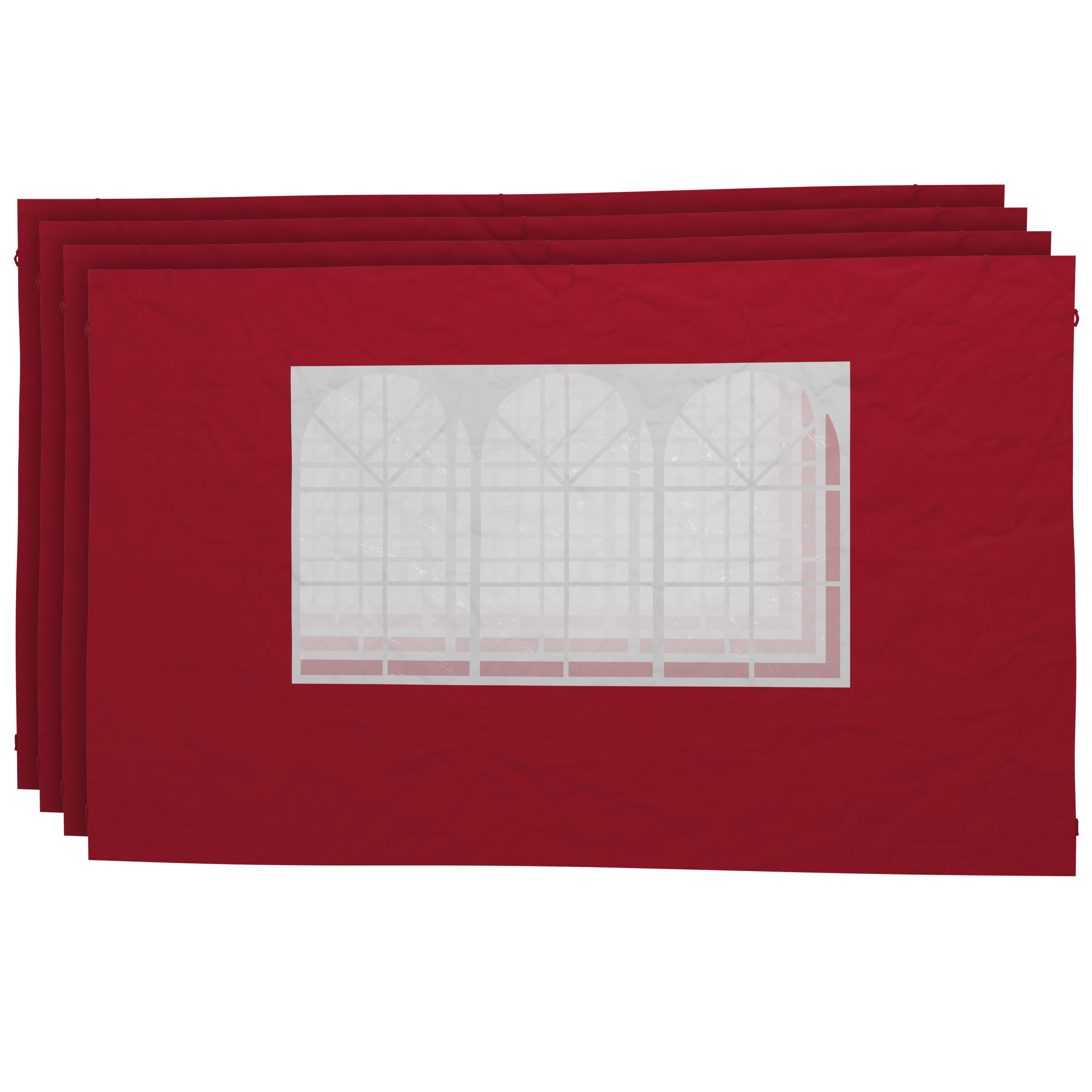 Seitenwände für Faltpavillon MELODY rot 4 Stk.