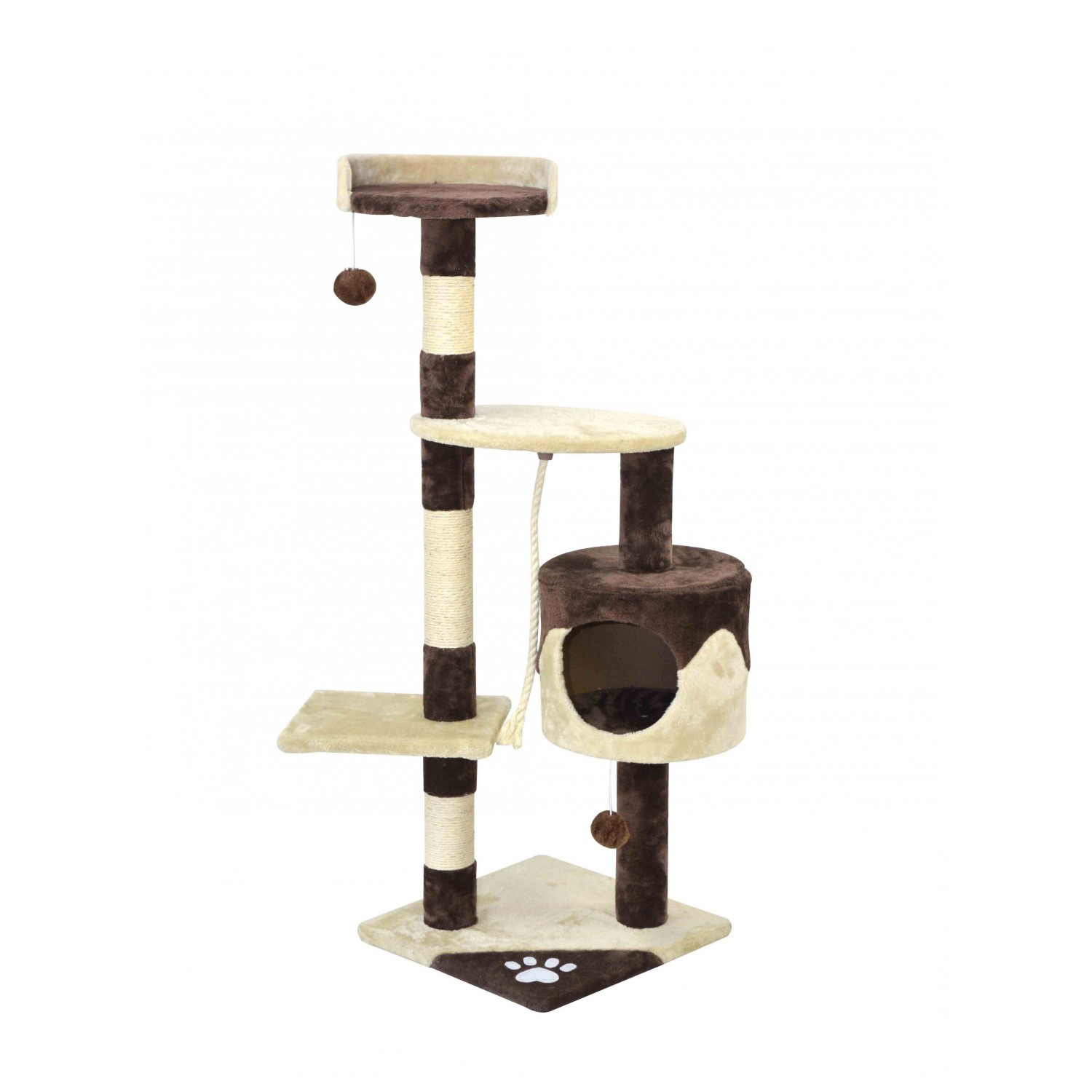 Katzenbaum BAGHIRA 112 cm braun/beige