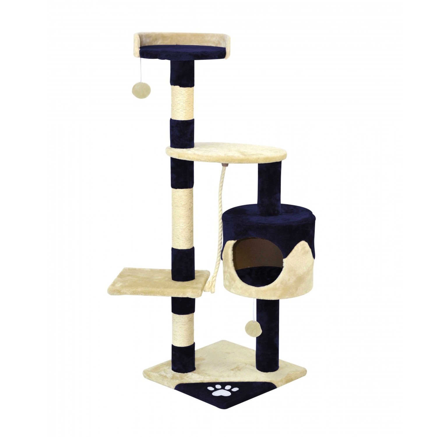 Katzenbaum BAGHIRA 112 cm blau/beige