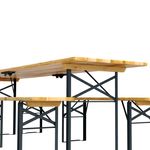 Festbank Bierzeltgarnitur 217 x 48/24 cm Nahaufnahme Beine
