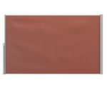 Seitenmarkise 180 x 300 cm braun frontale Ansicht