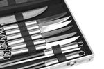 BBQ Grillbesteck Koffer 24-teilig Nahaufnahme Messer