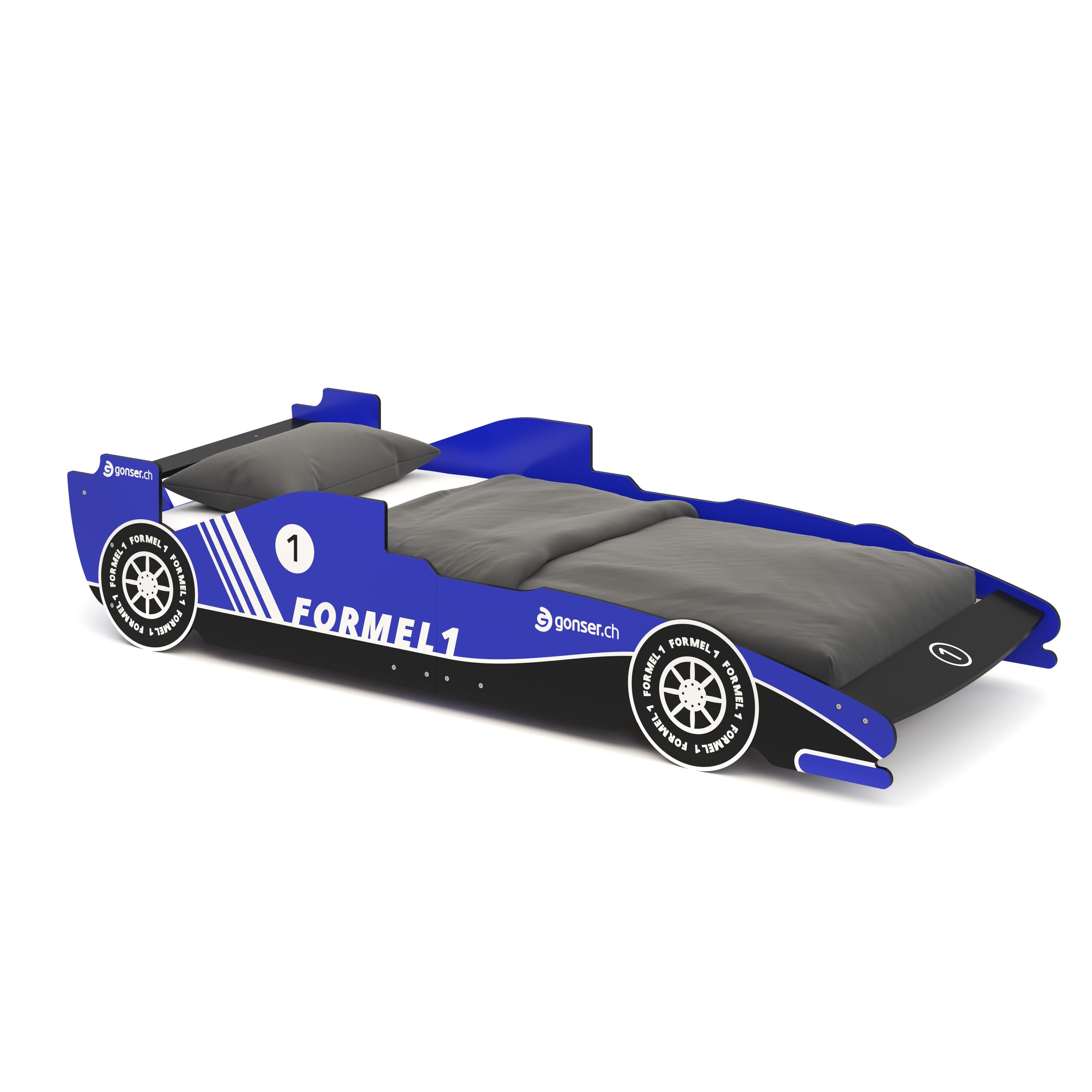 Kinderbett Rennwagen Bett RACER blau
