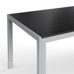 Tisch Polywood 180 x 90 cm anthrazit Nahaufnahme