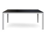 Tisch Polywood 180 x 90 cm anthrazit Gesamtansicht