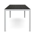 Tisch Polywood 180 x 90 cm anthrazit Seitenansicht