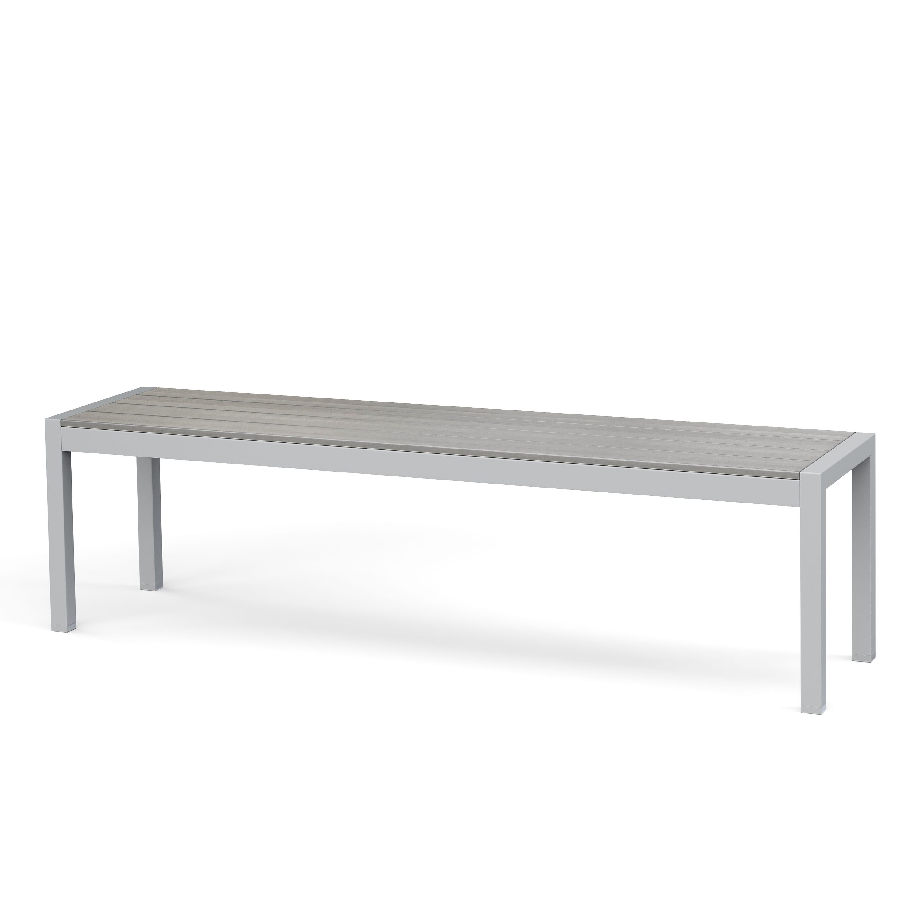 Gartenbank ZILO 165 cm grau