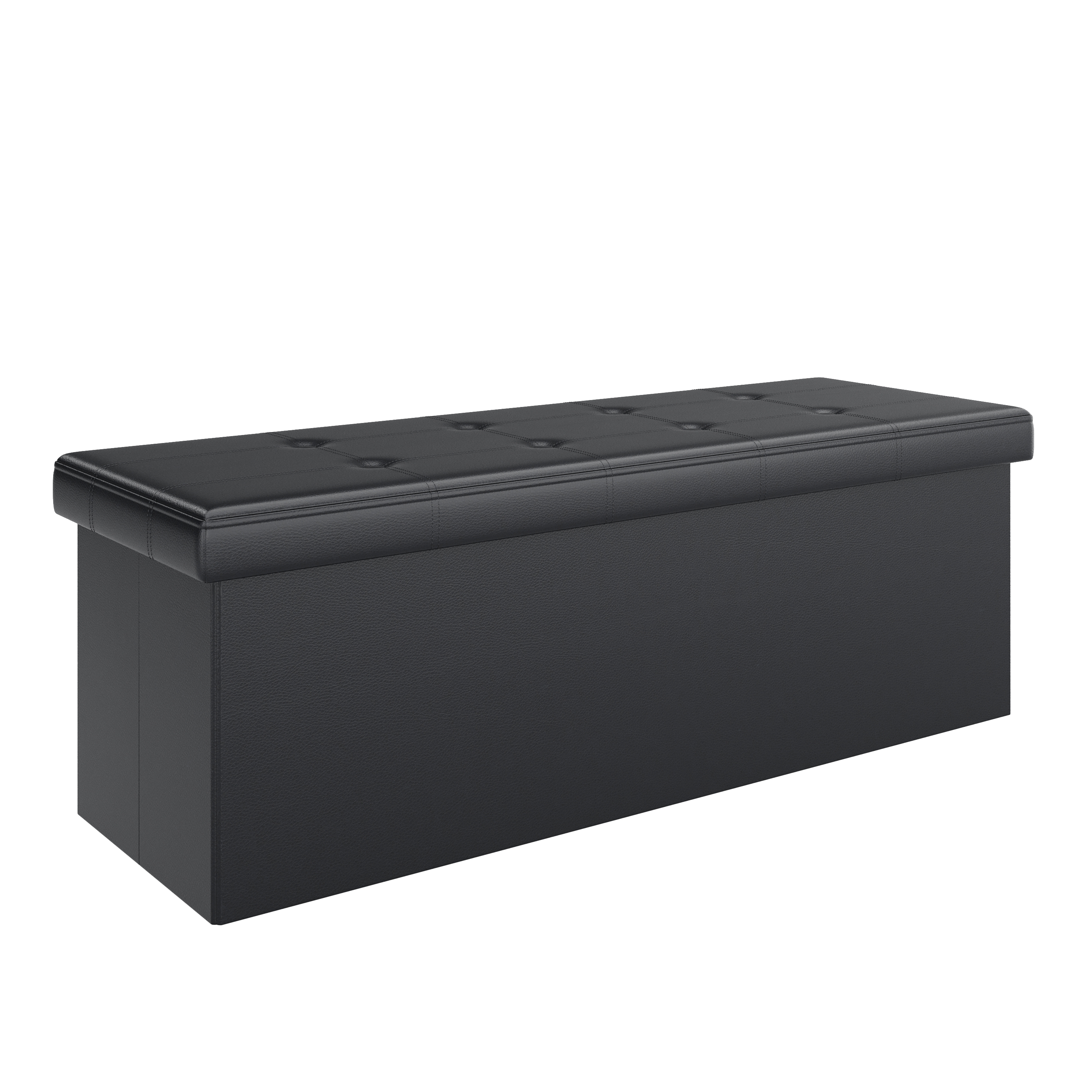 Sitzbank Leder QUINN 114 cm schwarz