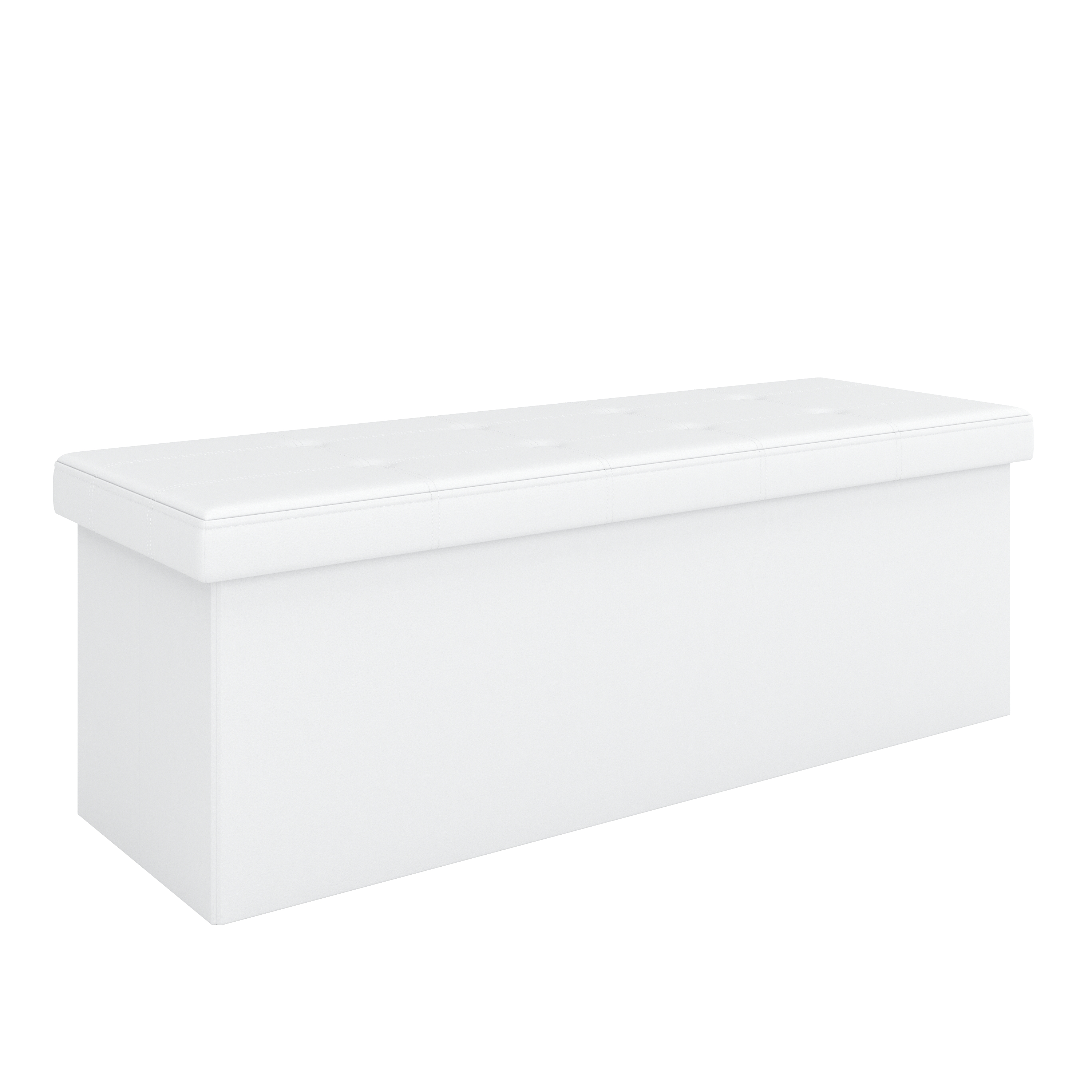 Sitzbank Leder QUINN 114 cm weiss