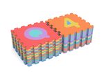Puzzlematte Spielmatte farbig gestapelt