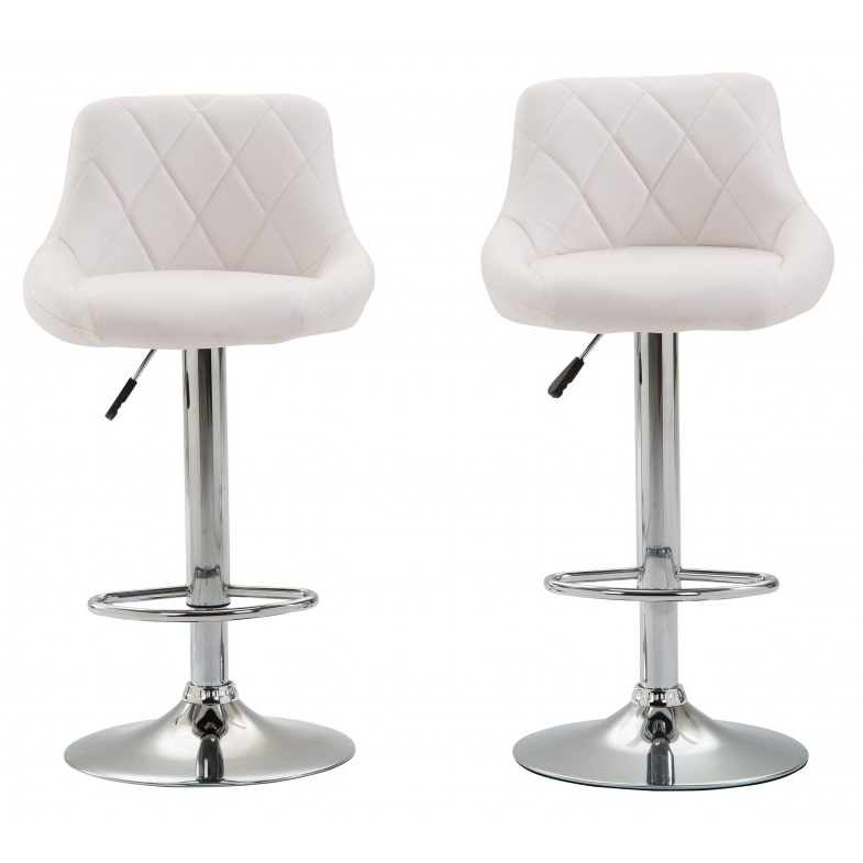 Barhocker JASPER 2er Set weiss