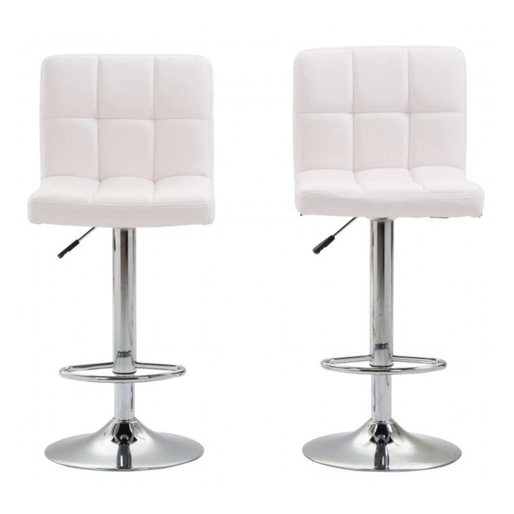 Barhocker LIMA 2er Set weiss