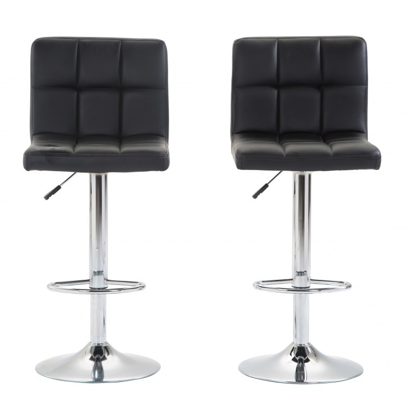 Barhocker LIMA 2er Set schwarz