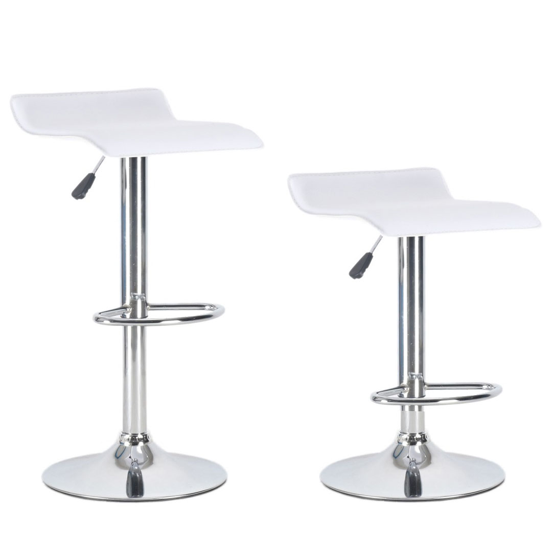 Barhocker MALTA 2er Set weiss