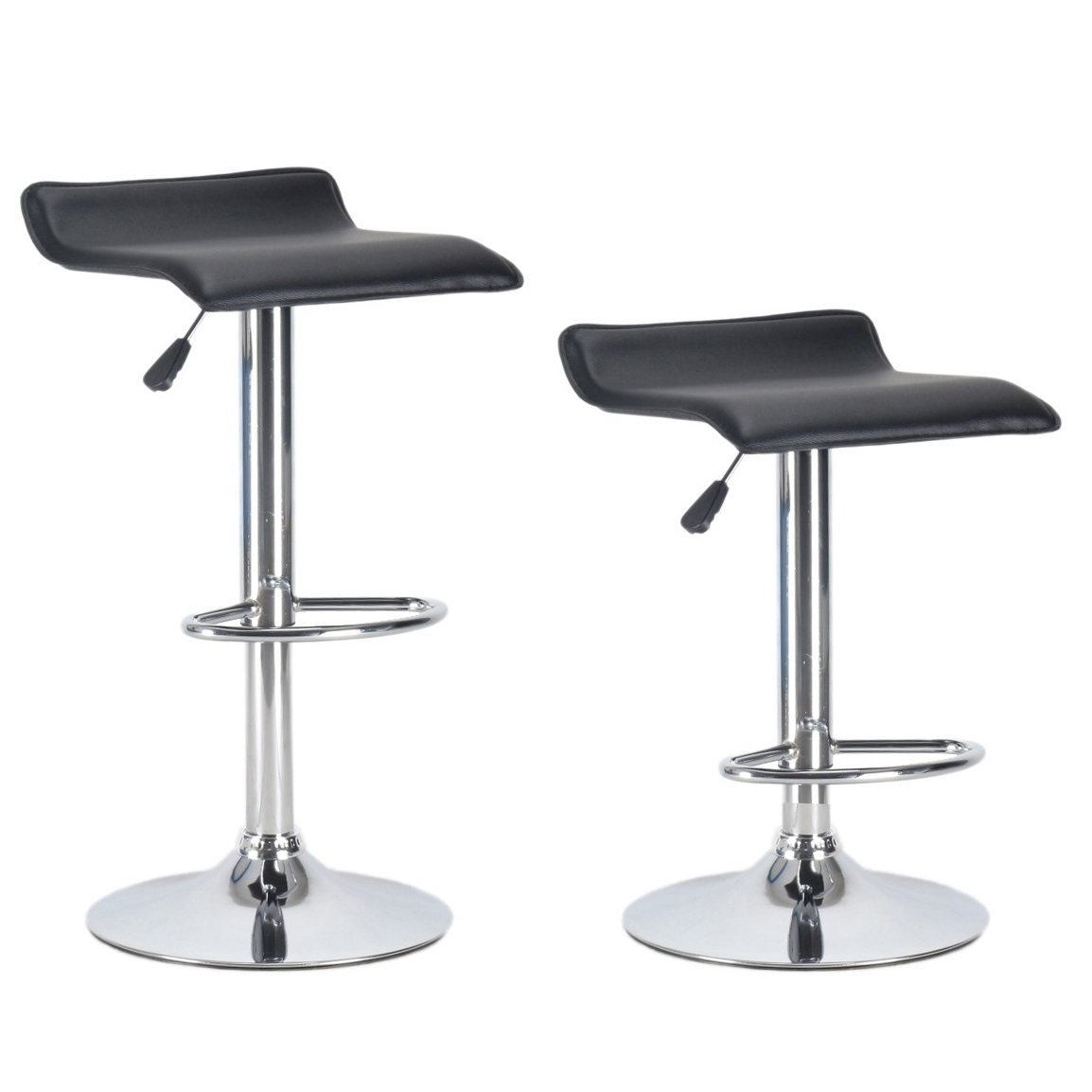 Barhocker MALTA 2er Set schwarz