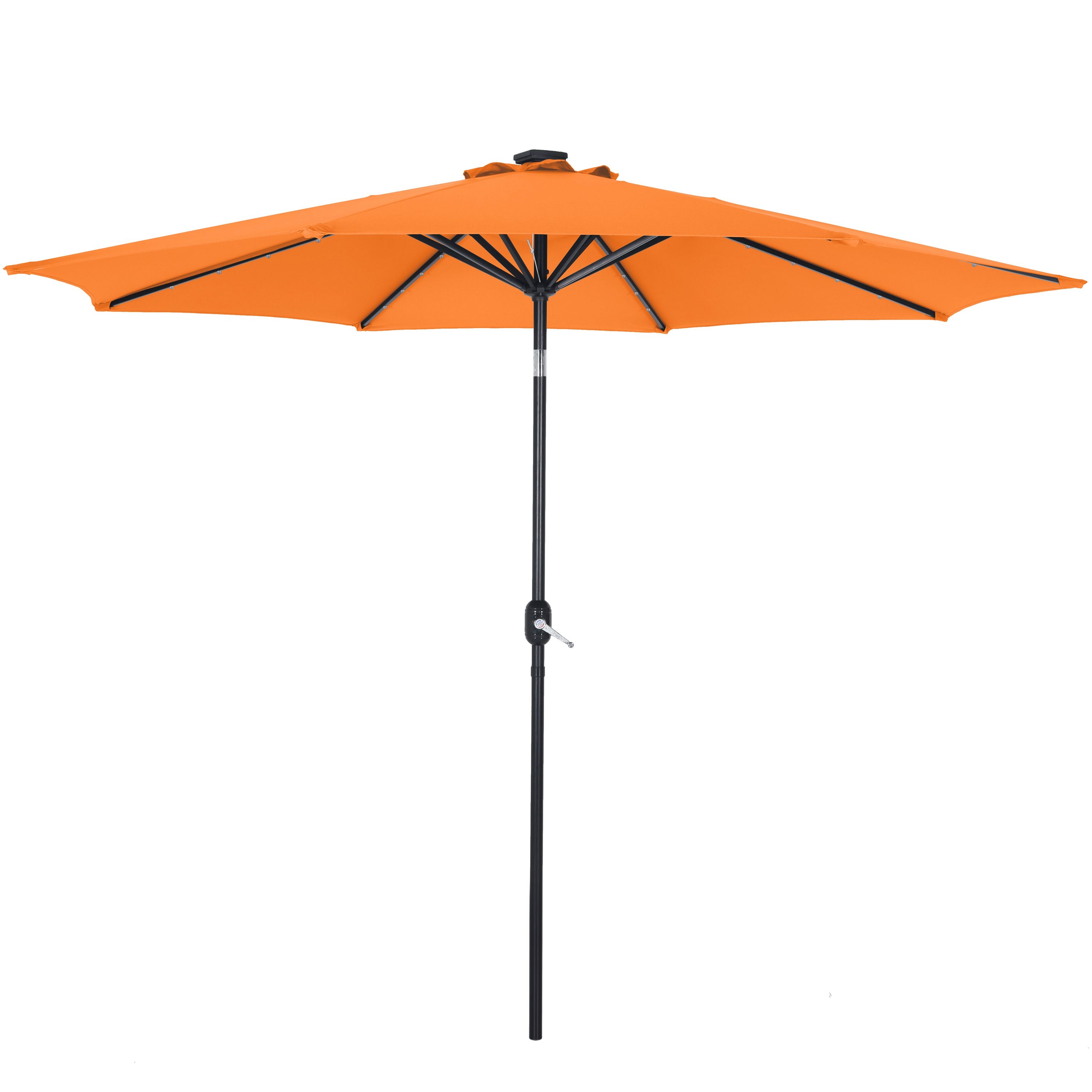 Sonnenschirm VAY mit LED 300 cm orange