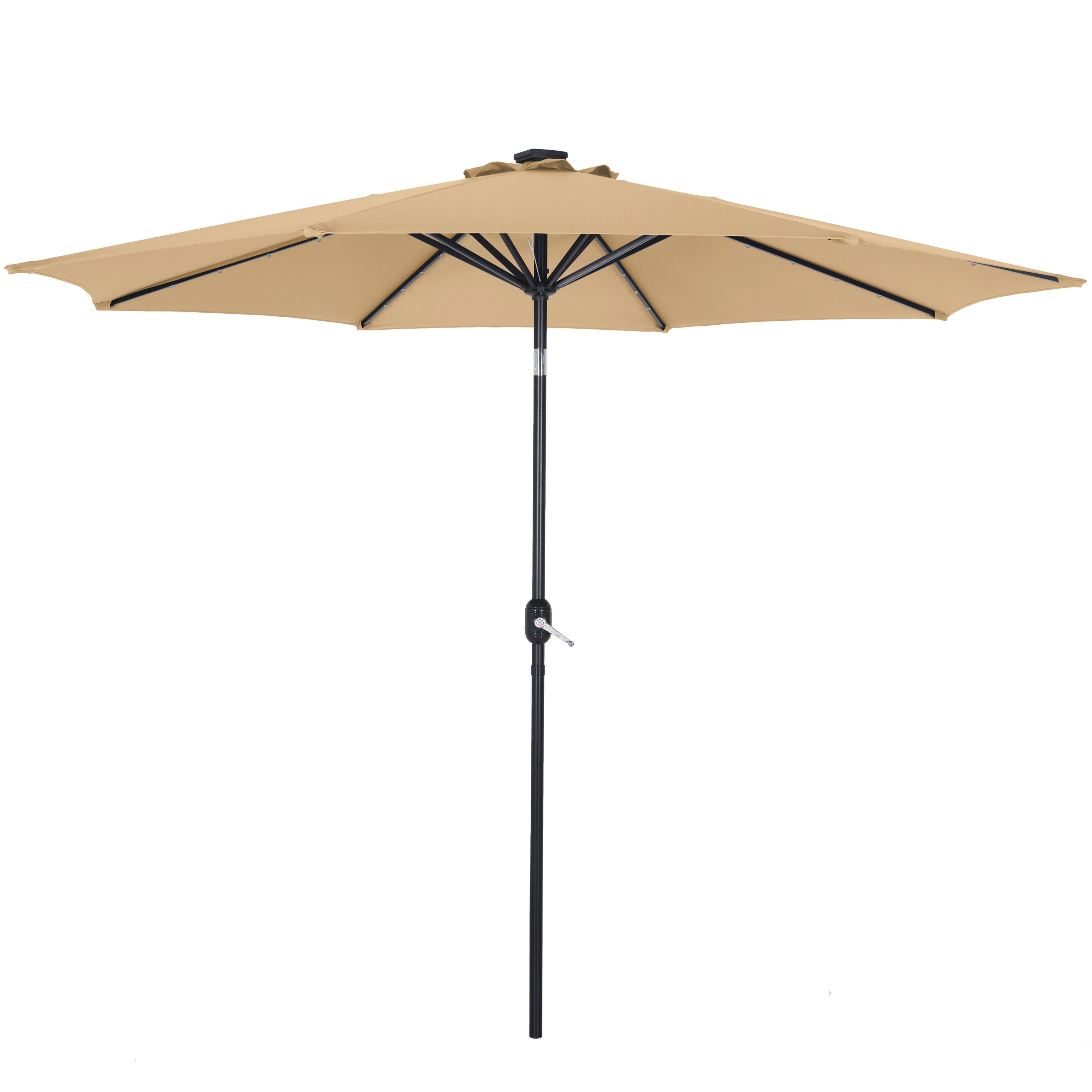 Sonnenschirm VAY mit LED 300 cm braun