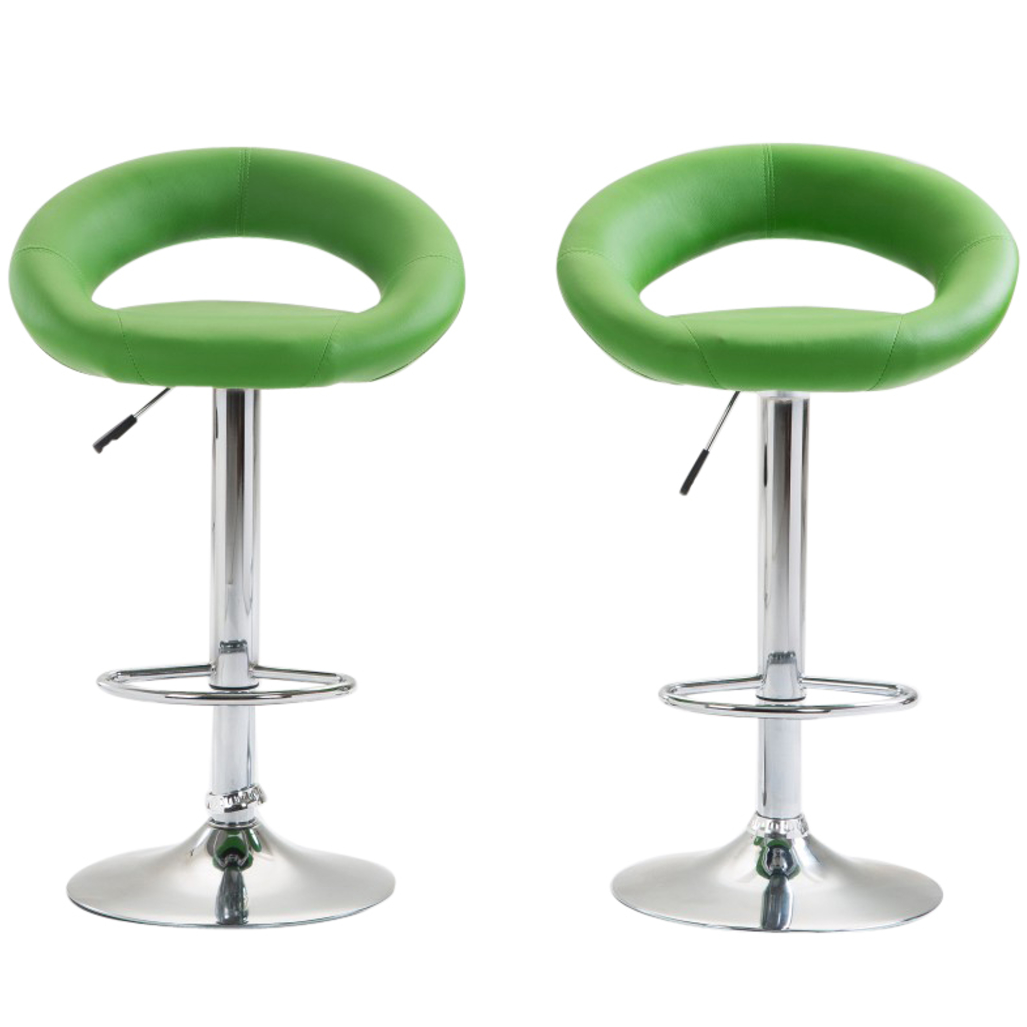 Barhocker WANDA 2er Set grün