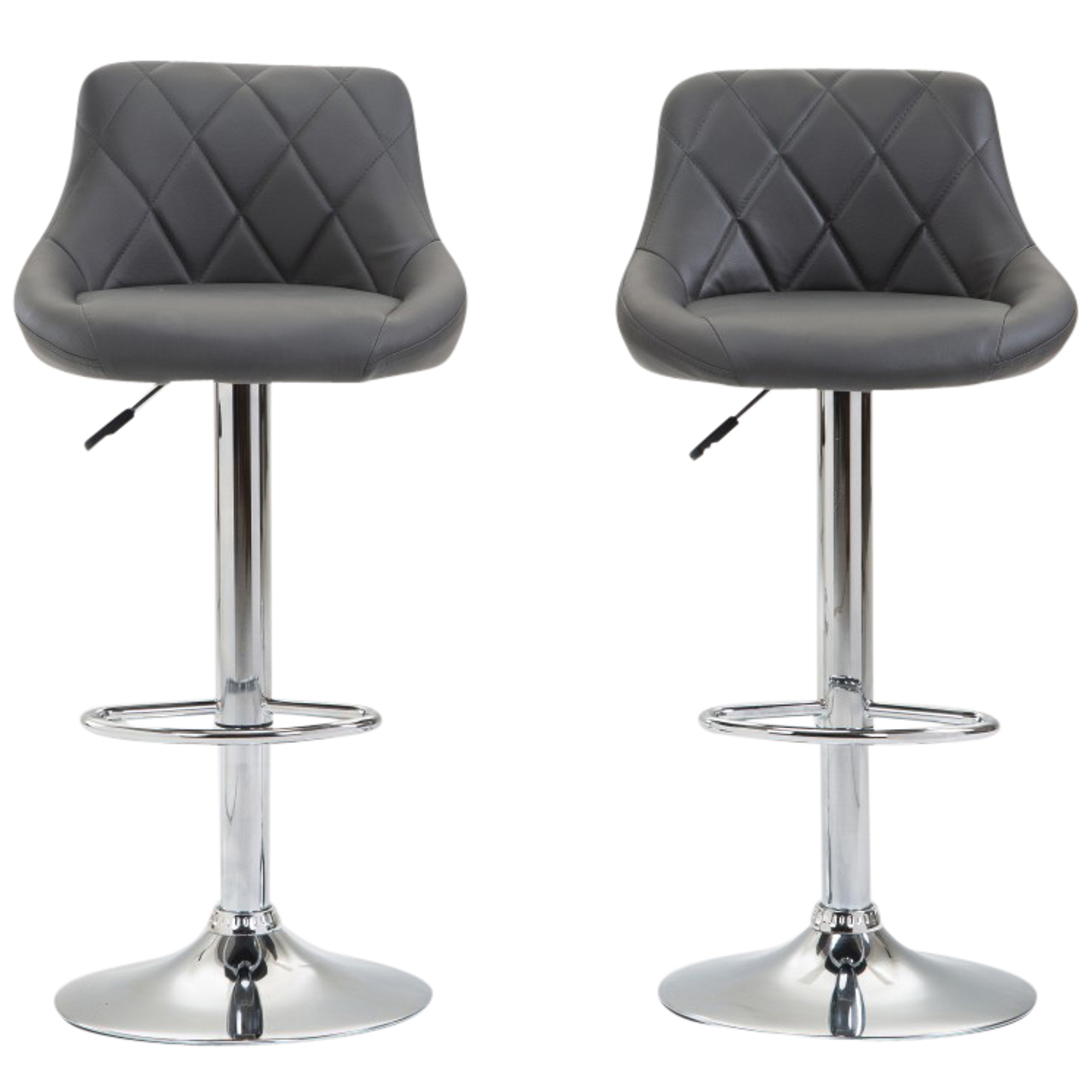 Barhocker JASPER 2er Set anthrazit
