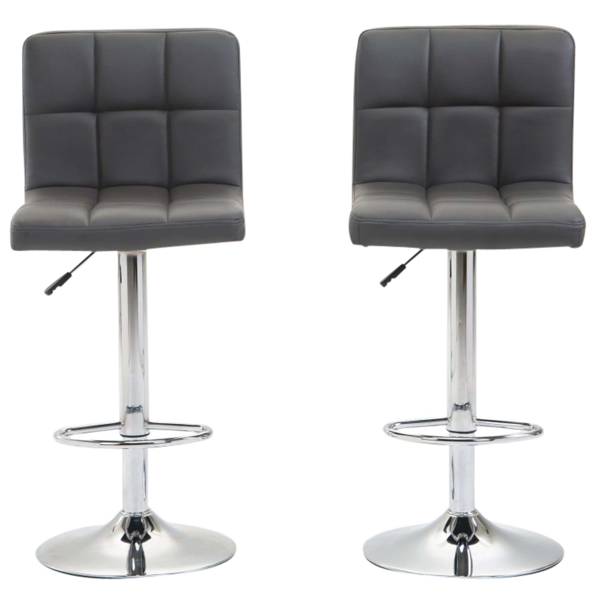 Barhocker LIMA 2er Set anthrazit