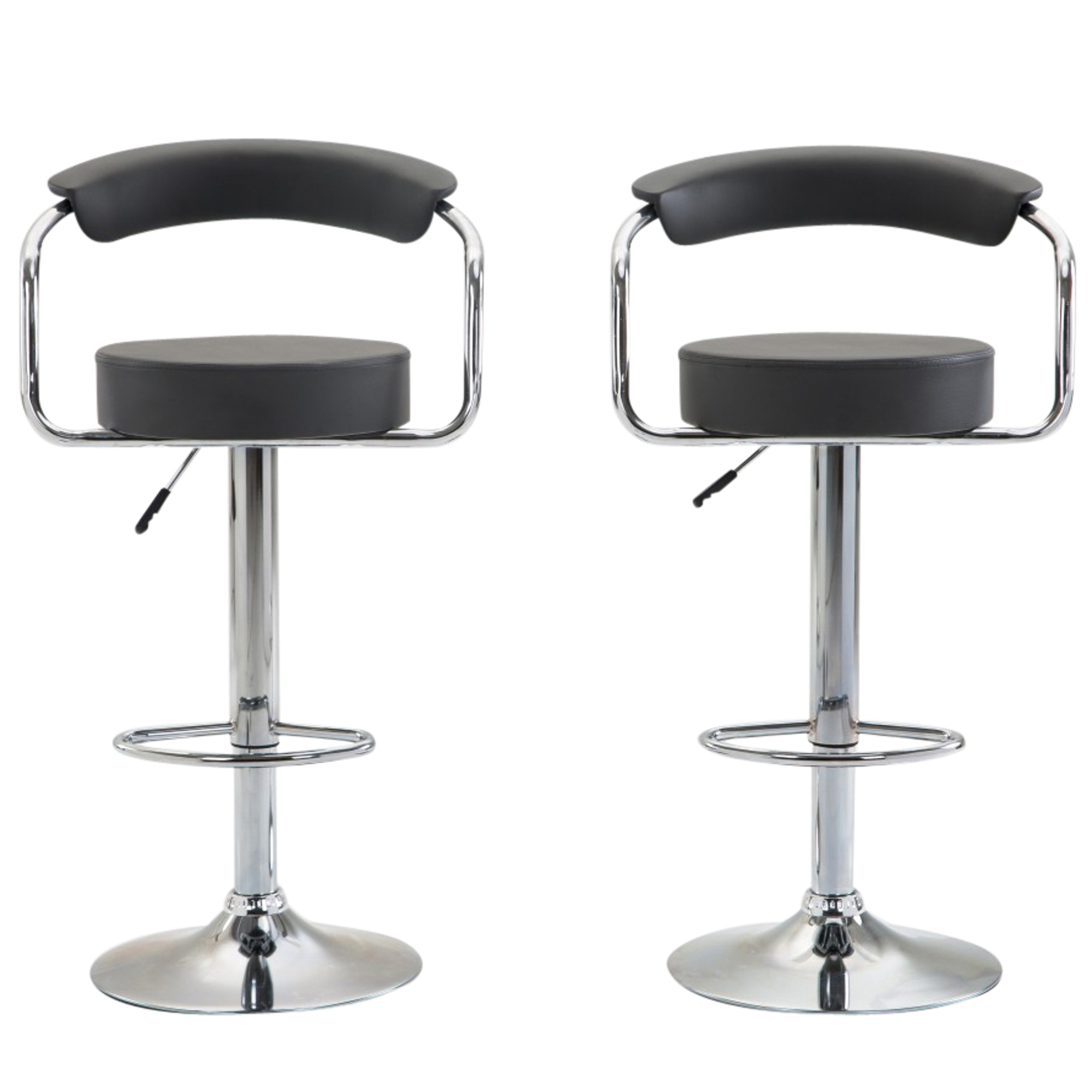 Barhocker WENDY 2er Set anthrazit