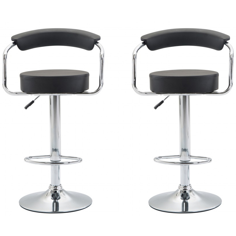 Barhocker WENDY 2er Set schwarz