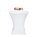 Tischdecke für Bistrotische 60 - 65 cm weiss