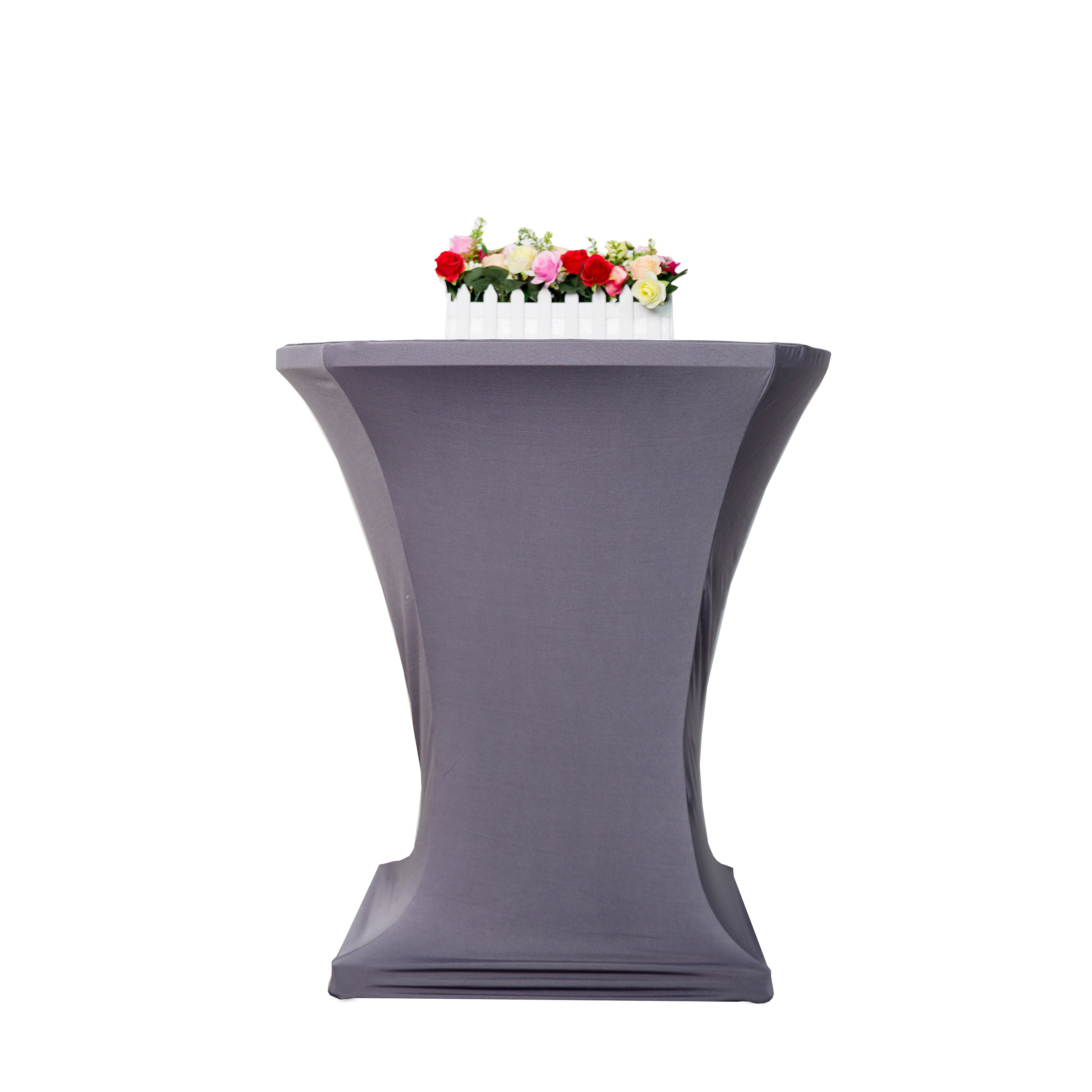 Tischdecke für Bistrotische 60 - 65 cm grau