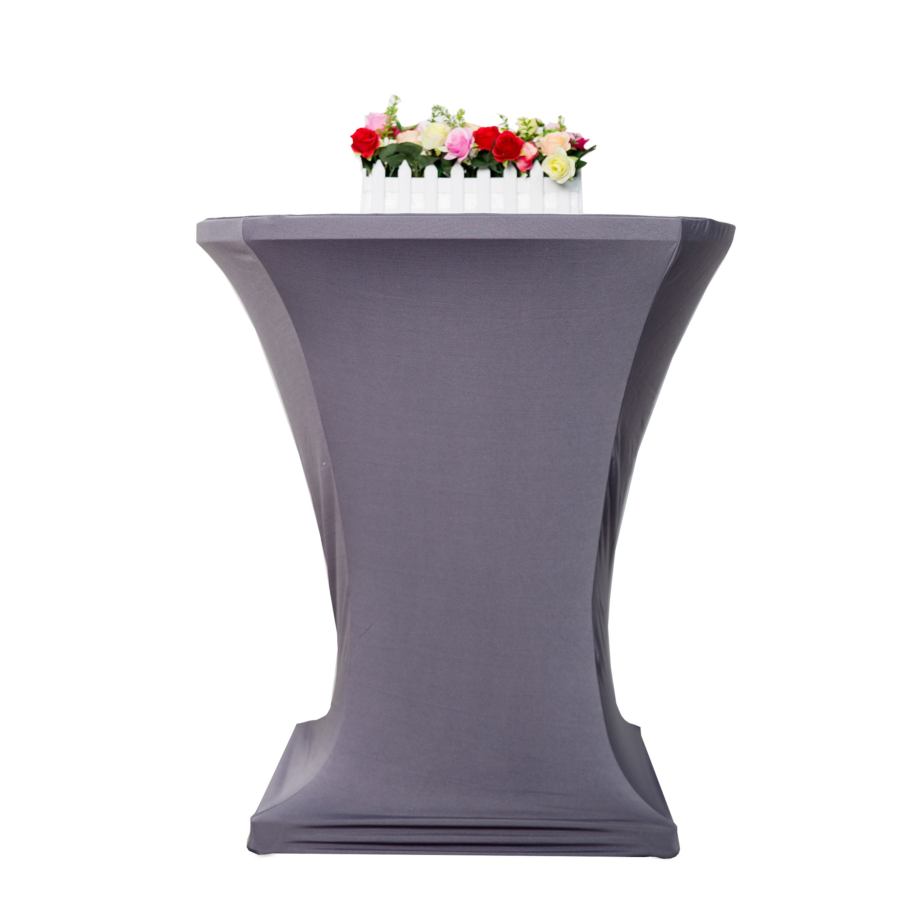 Tischdecke für Bistrotische 70 - 75 cm grau