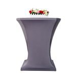 Tischdecke für Bistrotische 70 - 75 cm grau