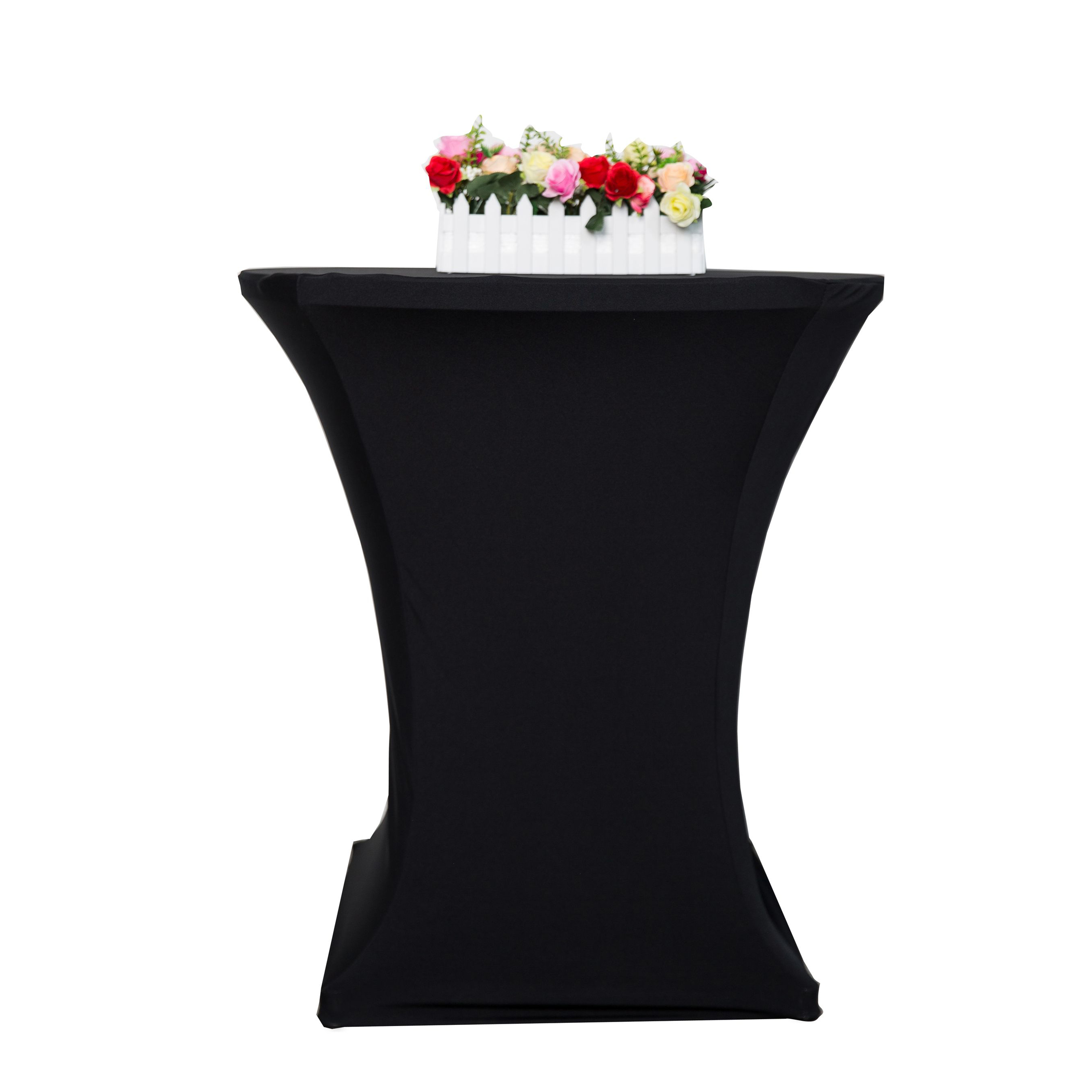 Tischdecke für Bistrotische 70 - 75 cm schwarz