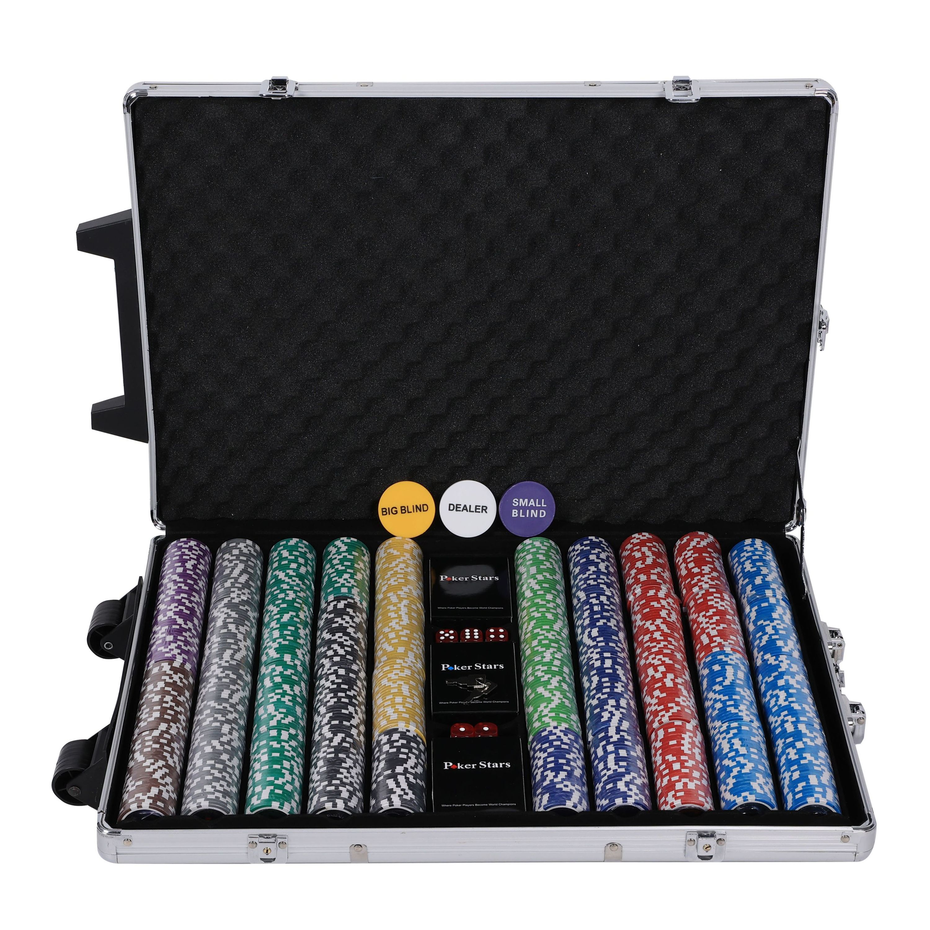Profi Pokerkoffer mit 1000 Chips