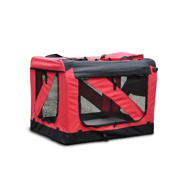 Hundebox faltbar M rot
