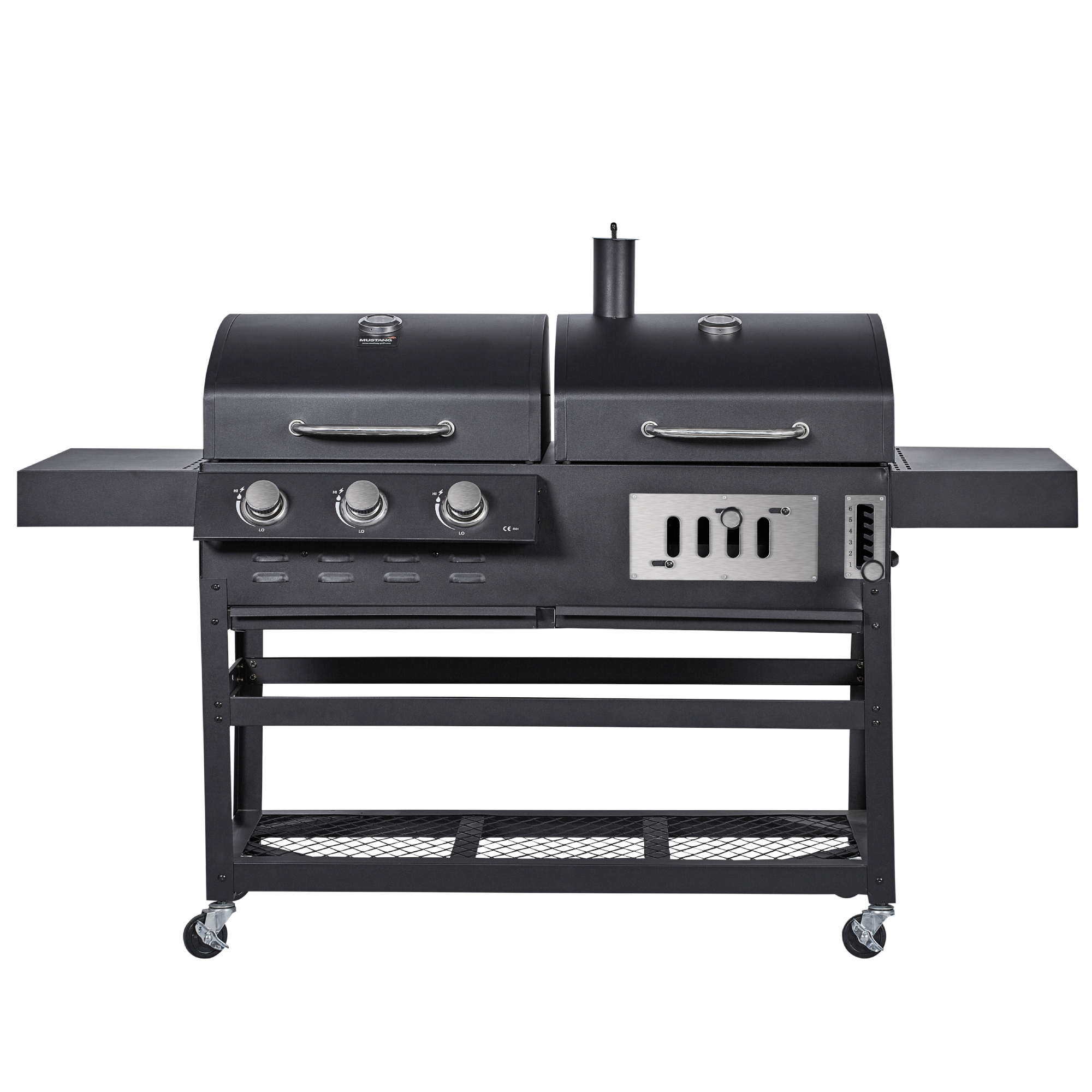Kombigrill Gas und Holzkohle