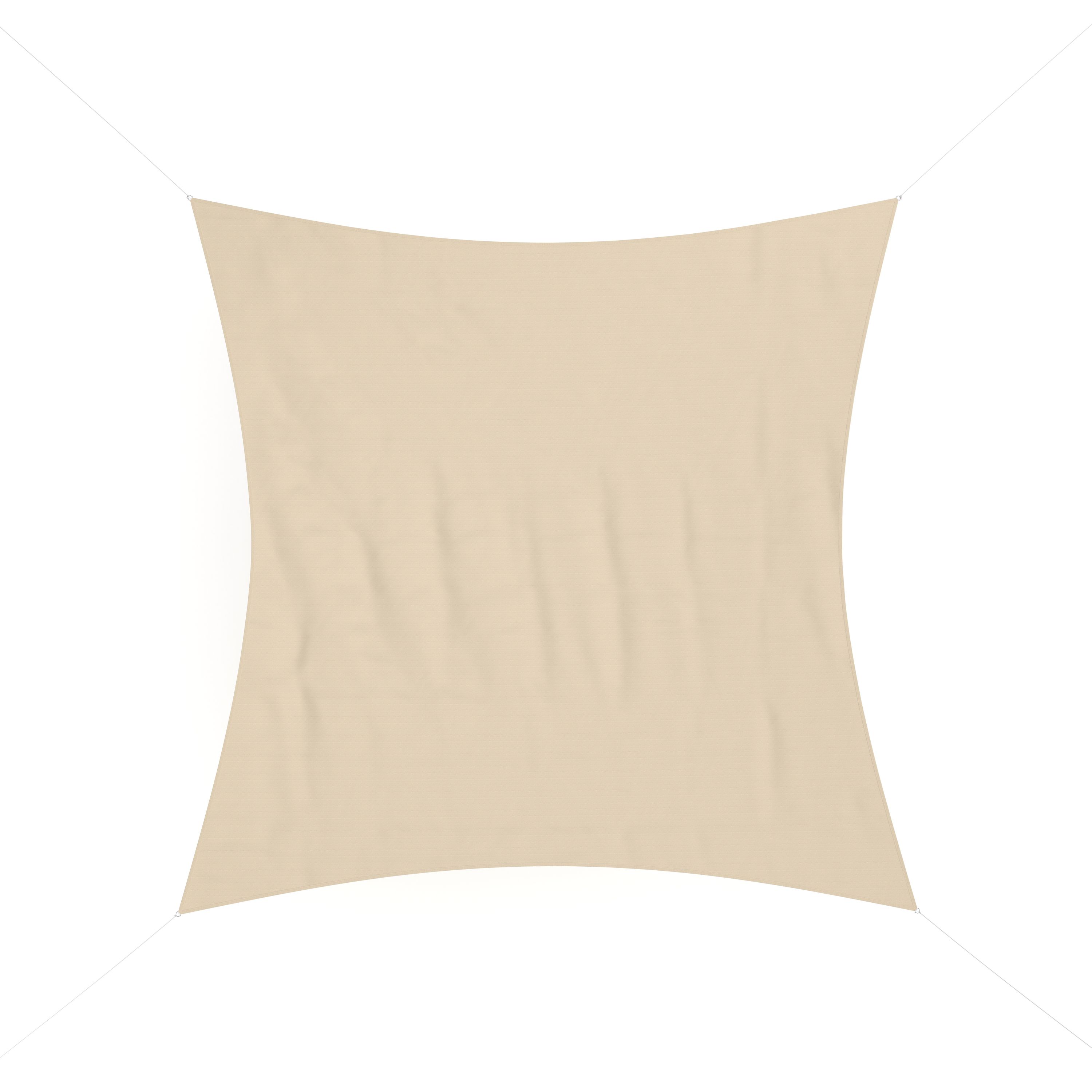 Sonnensegel Quadrat 7.3 x 7.3 m beige