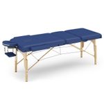 Massageliege Massagetisch 3 Zonen blau Anzeigebild quadratisch