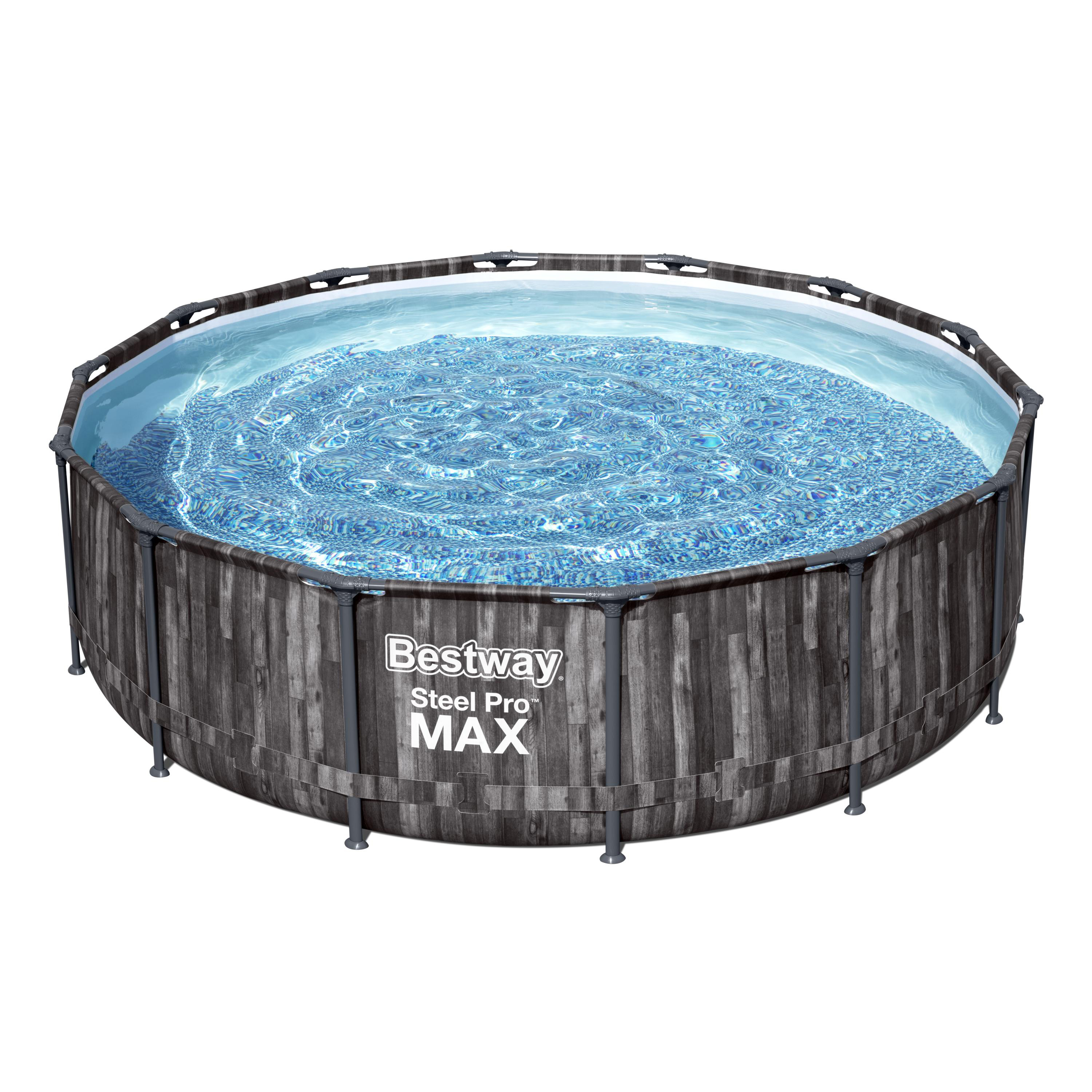 Bestway Pool Komplett-Set Holz-Optik 427 x 107 cm